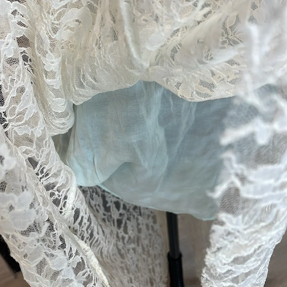 Free People Russian Nesting Doll Hi-Lo Lace Dress - Large - Picture 6 of 8